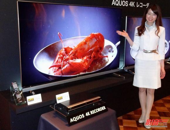 夏普推出全球首款4K电视录像机