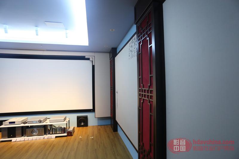中式古典影院里的豪华视听享受-雅乐荟深圳万商7.2.4全景声展厅