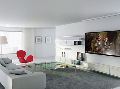 平板电视+AV放大器+嵌入式音箱系统 客厅影院系统搭配推荐方案三